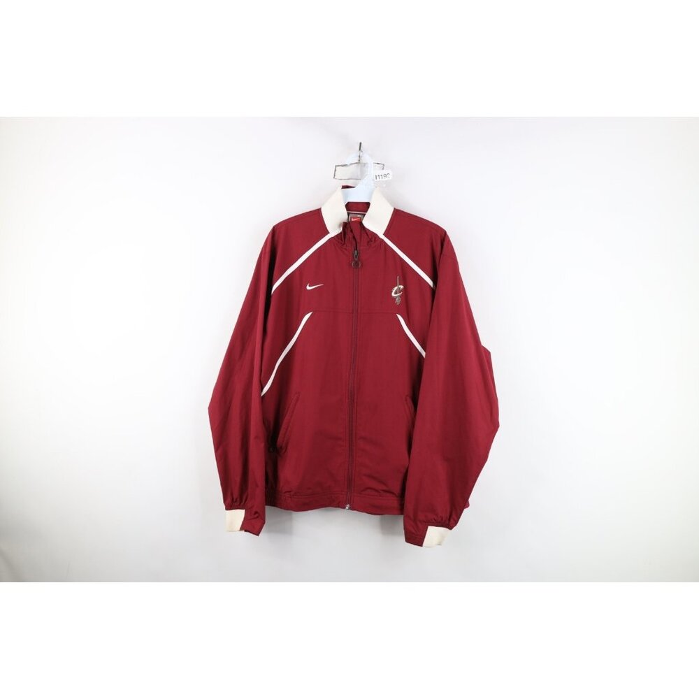 Vtg Nike Women XL Travis Scott Mini Swoosh Cleveland Cavaliers Basketball Jacket